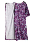 Open Back Knit Nightgown with Lace Trim - Clearance - Silverts 20