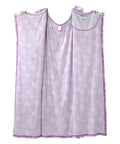 Open Back Knit Nightgown with Lace Trim