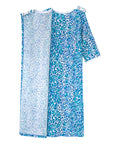Open Back Knit Nightgown with Lace Trim