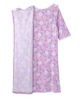 Open Back Knit Nightgown with Lace Trim - Clearance