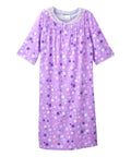 Open Back Knit Nightgown with Lace Trim - Clearance - Silverts 47
