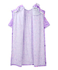 Open Back Knit Nightgown with Lace Trim