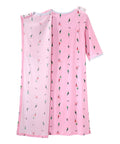 Open Back Knit Nightgown with Lace Trim - Clearance - Silverts 52