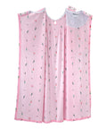 Open Back Knit Nightgown with Lace Trim