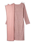 Women's Open Back Sweater Knit Dress - Silverts 8