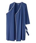 Women's Buttery Soft Open Front Nightgown/Robe - Silverts 4