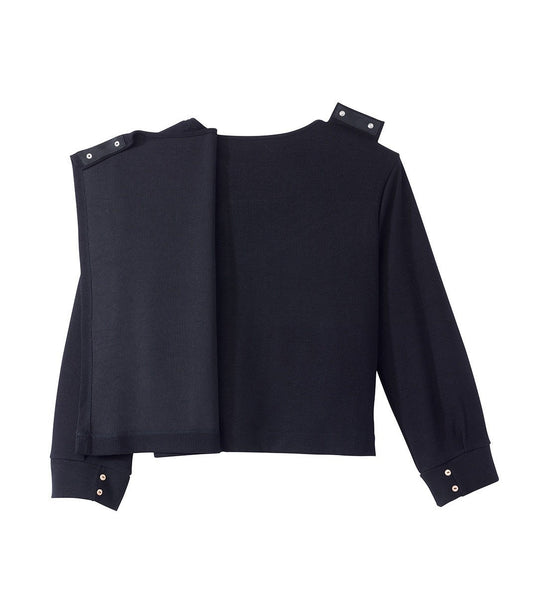 Women's Open Back Relaxed Ribbed Long Sleeve Top - Silverts 2