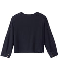 Women's Open Back Relaxed Ribbed Long Sleeve Top - Silverts 4