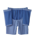 Women's Open Back Soft Ribbed Shorts - Silverts 3