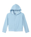 Women's Soft Corduroy Rib Magnetic Button Hoodie - Silverts 3