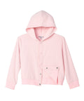 Women's Soft Corduroy Rib Magnetic Button Hoodie - Silverts 5
