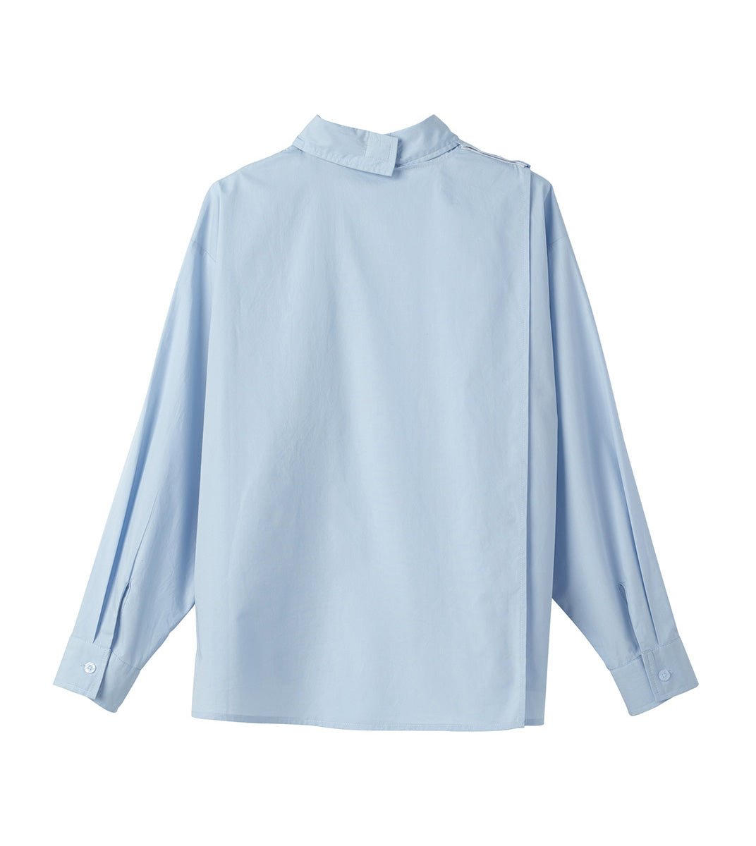Women's Open Back Boyfriend Button Down Shirt - Silverts 5