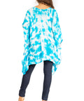 Sakkas Adalwin Second TieDye Desert Sun Circle Ponch Tunic Top Blouse W/Embroidery
