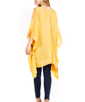 Sakkas Adalwin Third Tie Dye Desert Sun Circle Ponch Tunic Top Blouse W/Embroidery