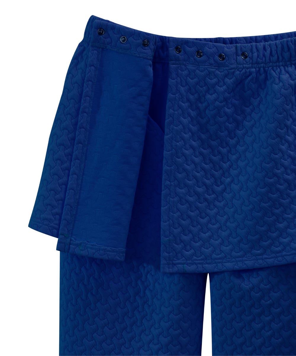 Women's Open Back Quilted Knit Track Suit Pant