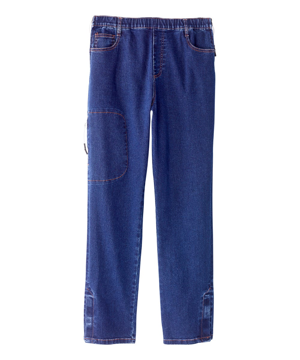 Men's Self Dressing Side Zip Jeans