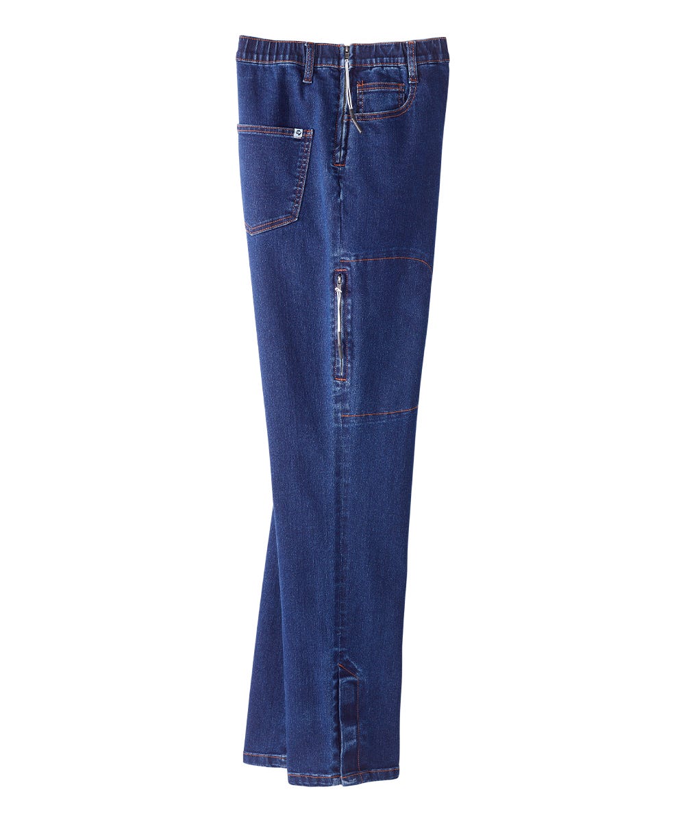 Men's Self Dressing Side Zip Jeans