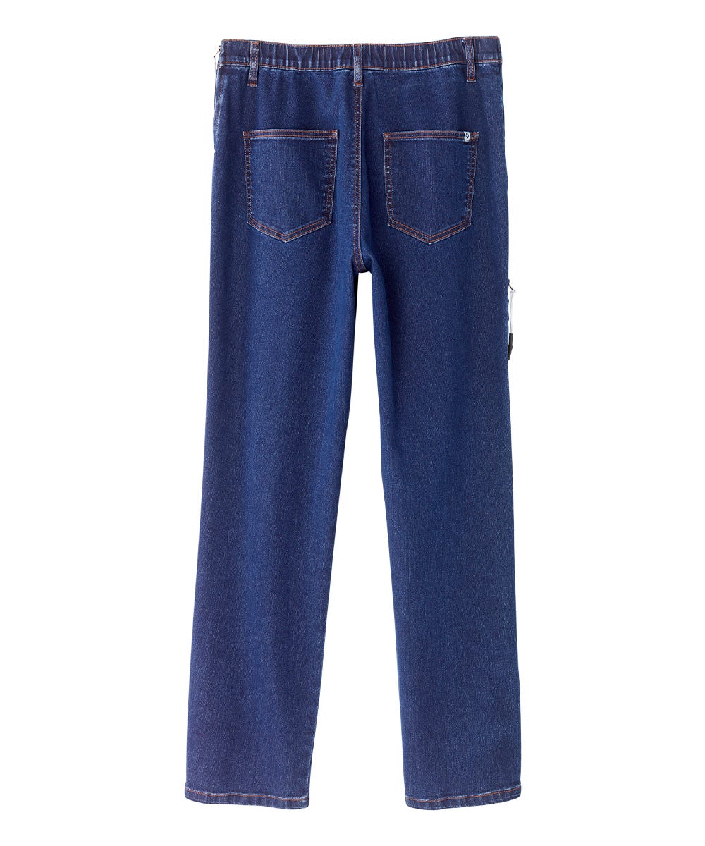 Men's Self Dressing Side Zip Jeans
