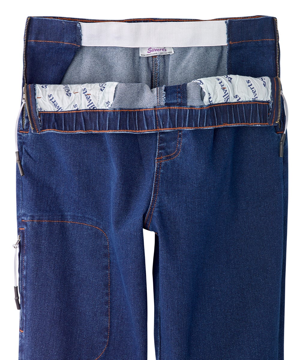 Men's Self Dressing Side Zip Jeans