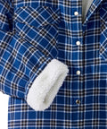 Men's Magnetic Closure Sherpa Lined Shirt Jacket