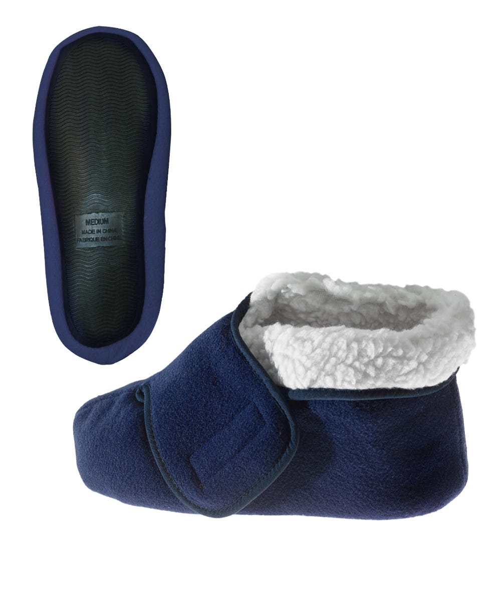 Deep and Wide Diabetic Bootie Slipper Women/Men
