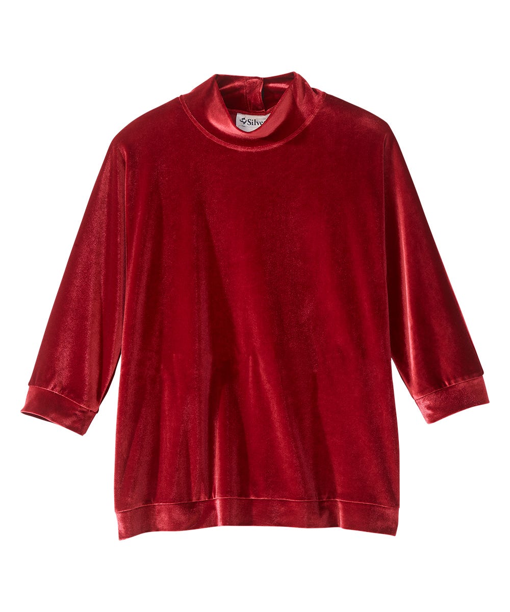 Women's Open Back Mock Neck Turtleneck