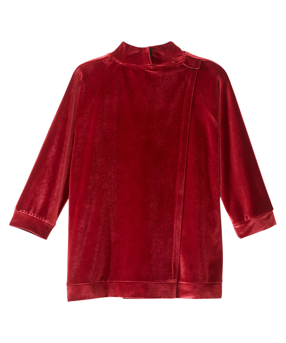 Women's Open Back Mock Neck Turtleneck