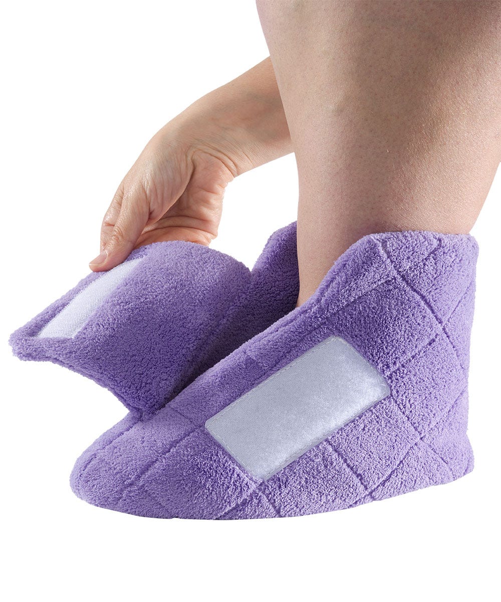 Womens Extra Wide Swollen Feet Slippers