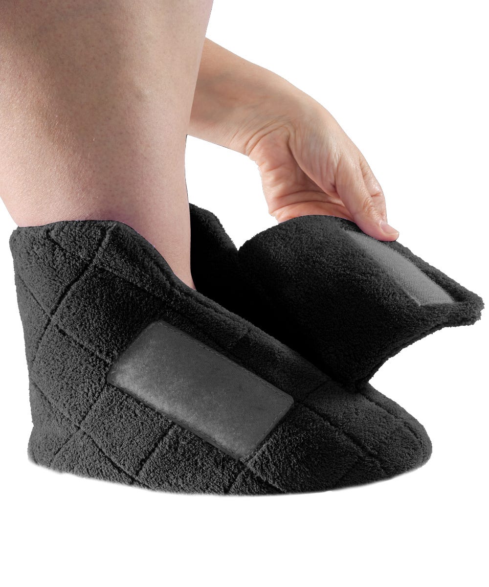 Womens Extra Wide Swollen Feet Slippers
