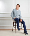 Men's Open Back Knit Cardigan