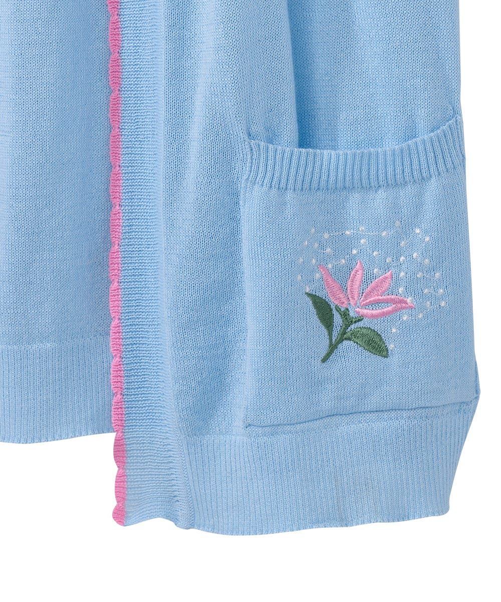 Women's Open Back Detailed Twofer Cardigan