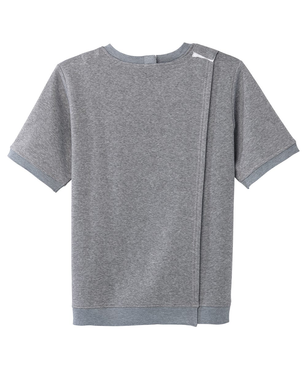 Women's Open Back Floral Fleece Top