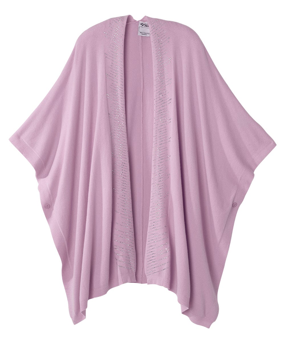 Women's Embellished 3-in-1 Poncho, Shawl & Scarf