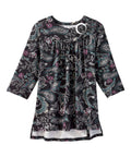 Women's Open Back Gathered Scoop Neck Top
