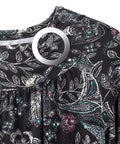 Women's Open Back Gathered Scoop Neck Top
