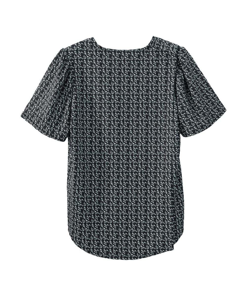 Women's Open Back Hi-Low Pleated Top