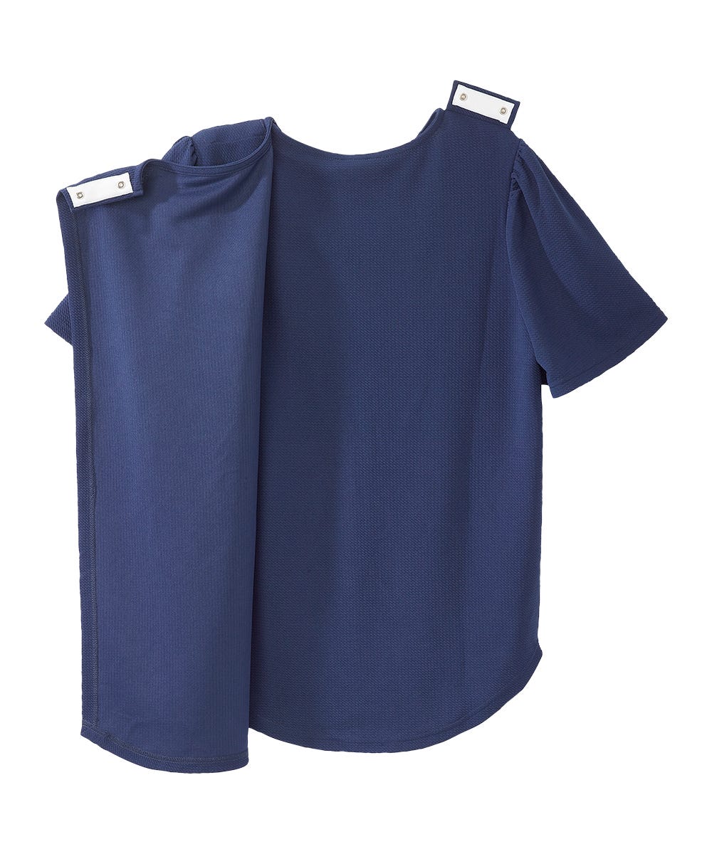 Women's Open Back Hi-Low Pleated Top