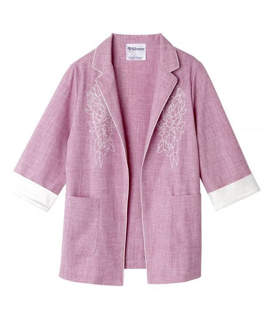 Women's Embroidered Linen Blazer