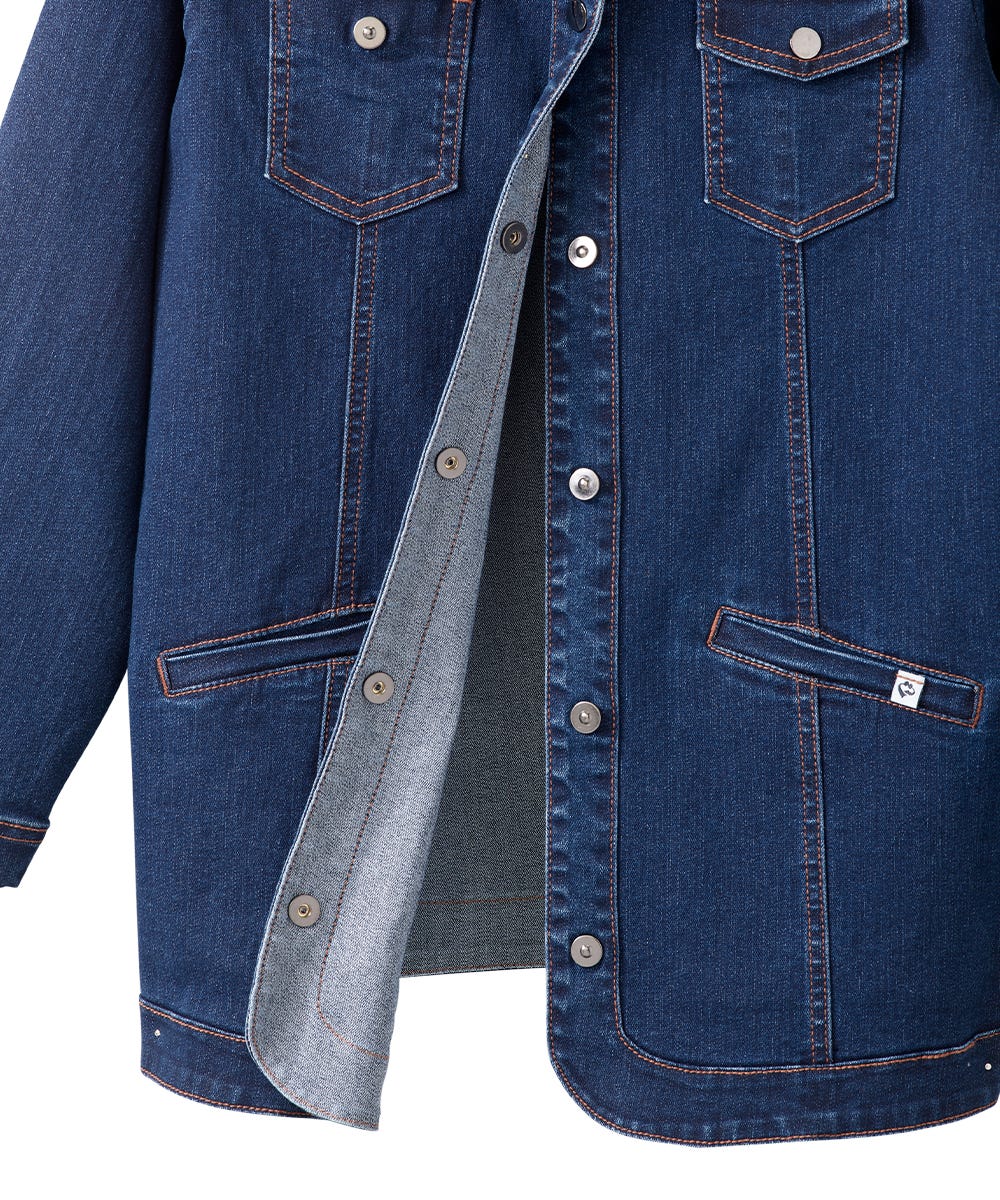 Women's Self Dressing Magnetic Closure Jean Jacket