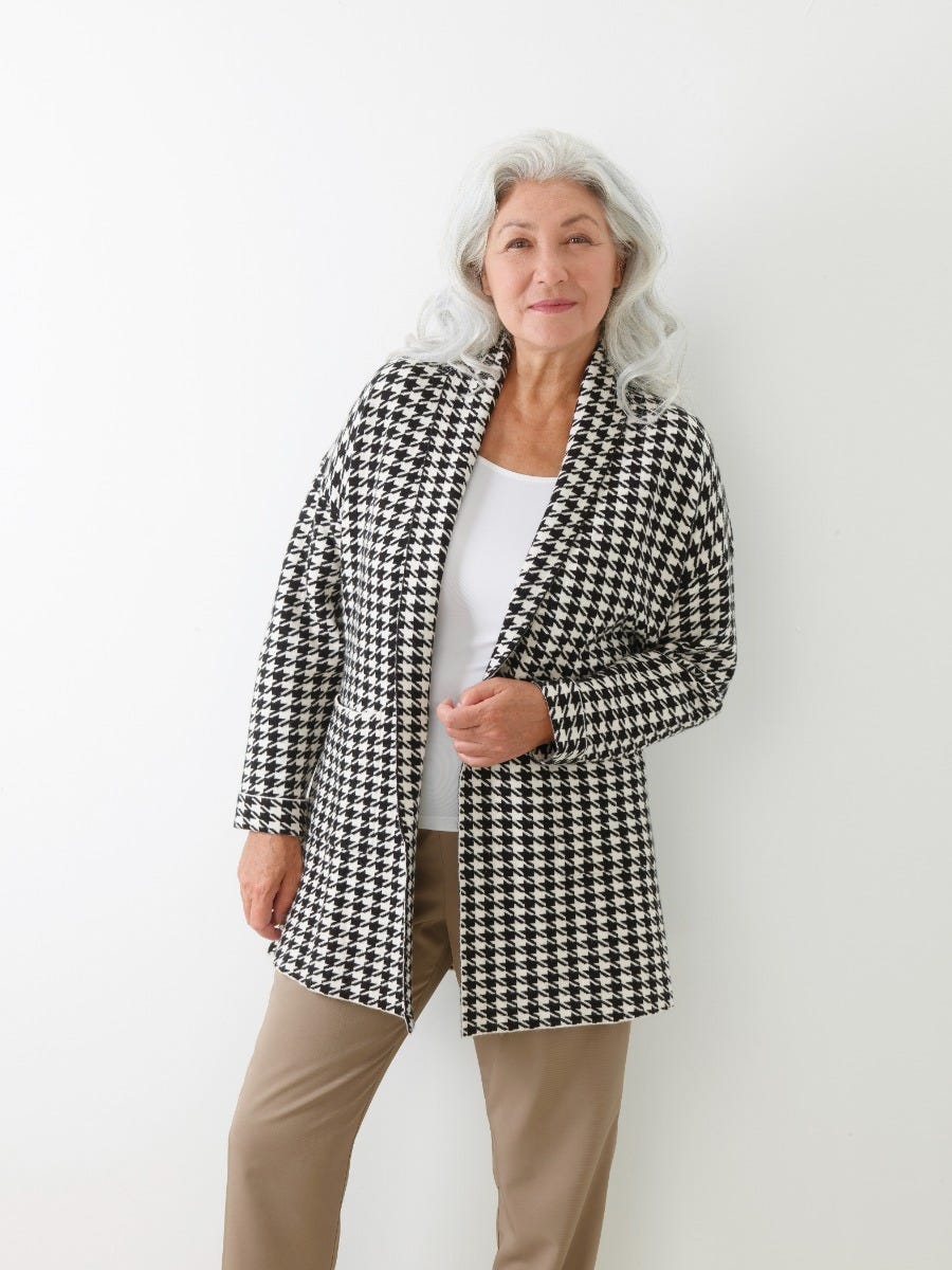 Women's 3/4 Length Sleeve Cardigan Sweater