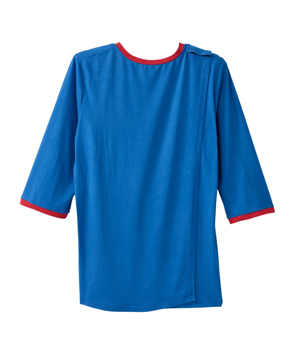 Women's Open Back Color Block Top