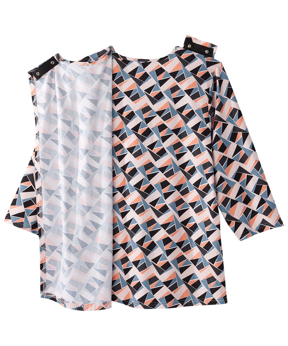 Women's Open Back Faux Button Top - Clearance