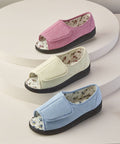 Women’s Open-Toe Shoes – Adjustable Fit (Regular to Extra Wide)
