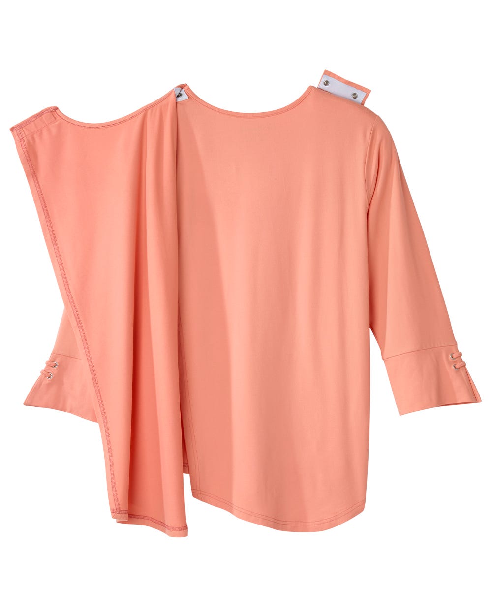 Women's Open Back Notched Neckline Top