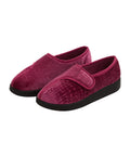 Women’s Soft Slippers with Easy Closures – Adjustable Fit (Regular to Extra Wide)