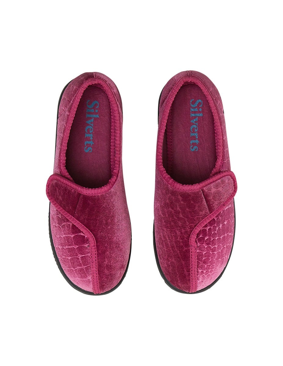 Women's Extra Wide Easy Closure Comfort Slipper