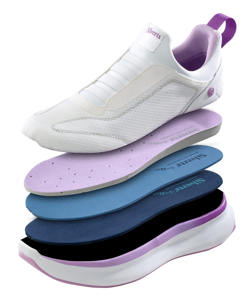 Women's Extra Wide Comfortable Slip On Sneakers Without Laces