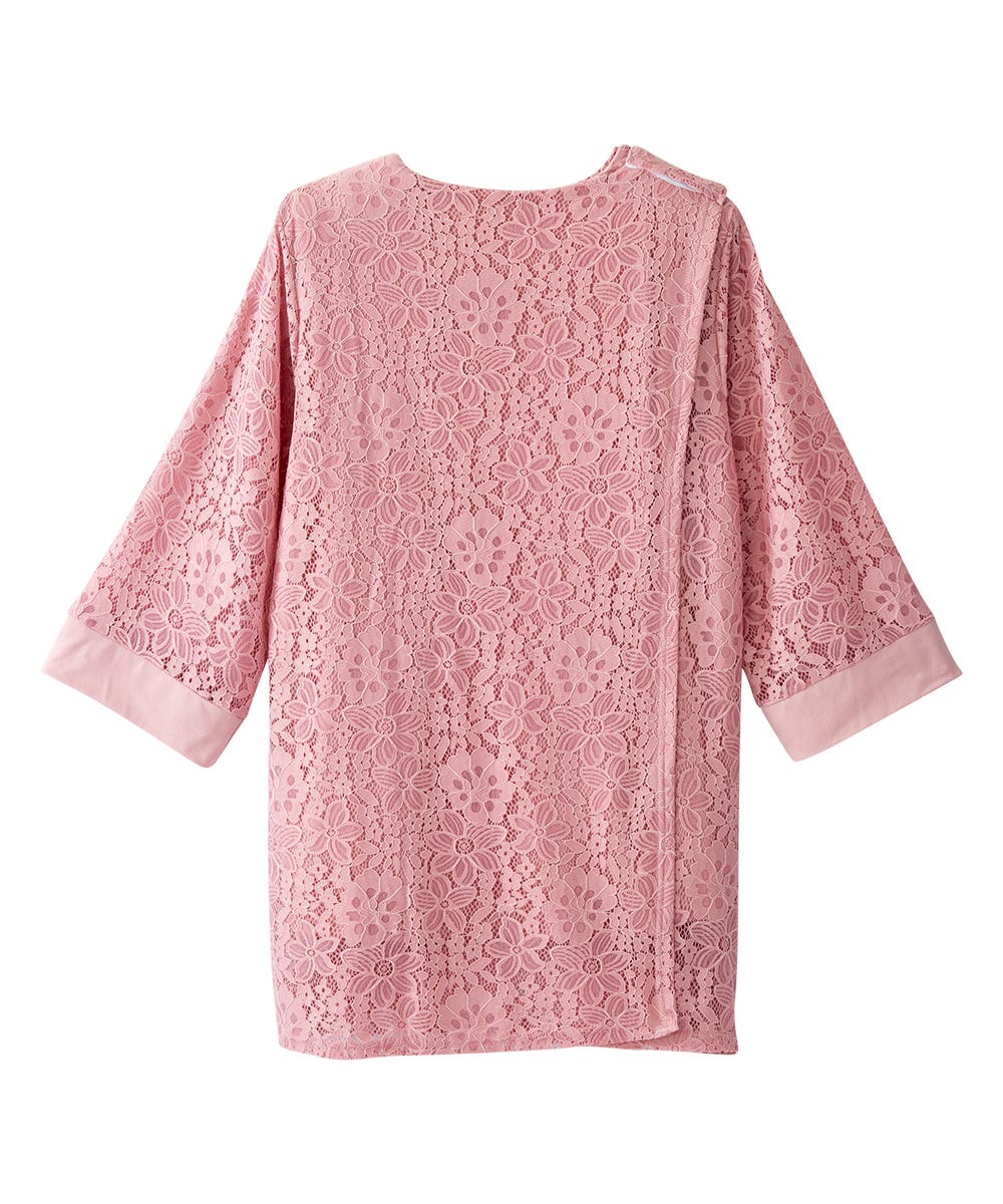 Women's Open Back Lace Blazer Twofer Top