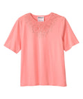 Women's Open Back Embellished Top - Silverts 28