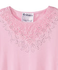 Women's Open Back Embellished Top